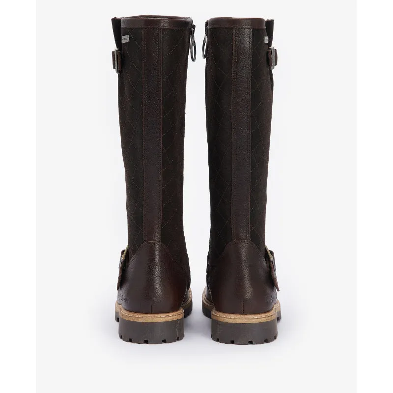 Barbour Willow Tall Waterproof Ladies Boot  - Dark Brown