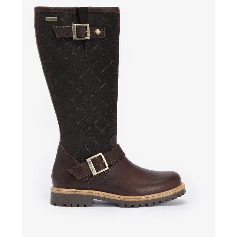 Barbour Willow Tall Waterproof Ladies Boot  - Dark Brown