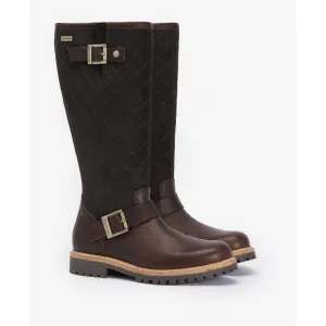 Barbour Willow Tall Waterproof Ladies Boot  - Dark Brown