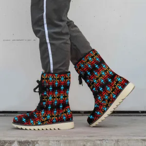 Black Fire and Sky Polar Winter Boots