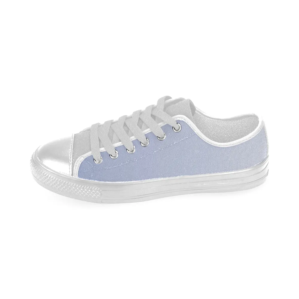 Buy Men's Light Blue Solids Print Canvas Low Top Shoes at TFS