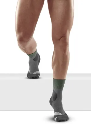 CEP Men's Hiking Merino Mid-Cut Socks - Green/Grey