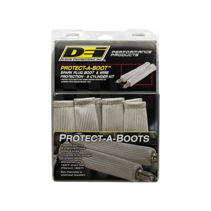 DEI Protect-A-Boot - 1-1/4" ID - 6" Long - Silver (Set of 8)