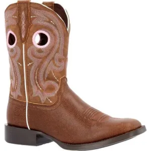 Durango Women's Westward 10" Square Toe Western Work Boot -Brown- DRD0445