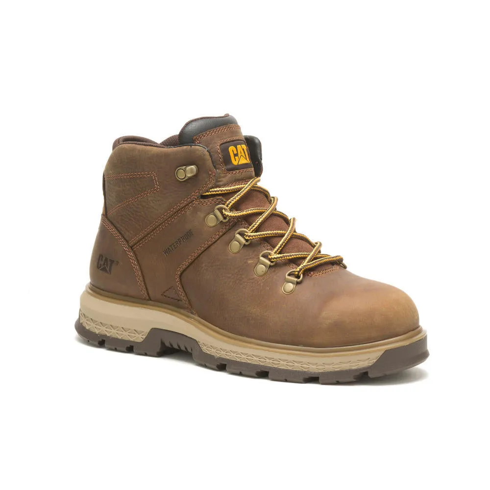 Exposition Alloy-Toe Waterproof Hiker Work Boot Brown