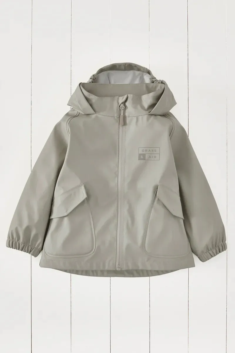 Grass & Air: Geothermal Grey Waterproof Rainster Jacket