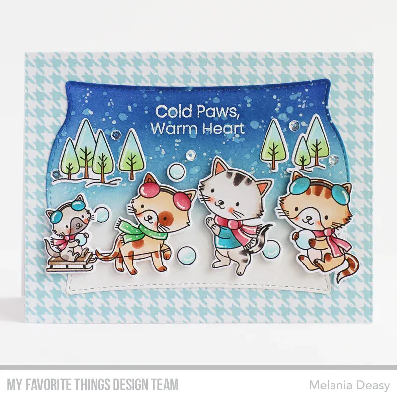 My Favorite Things Clear Stamps 4"x 8" - Winter Kittens*