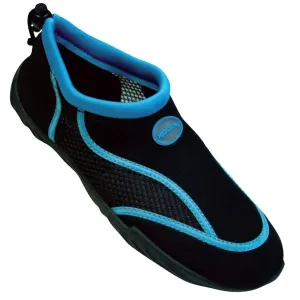 Rockin Footwear Women's Aqua Stripes Aqua Socks Water Shoes