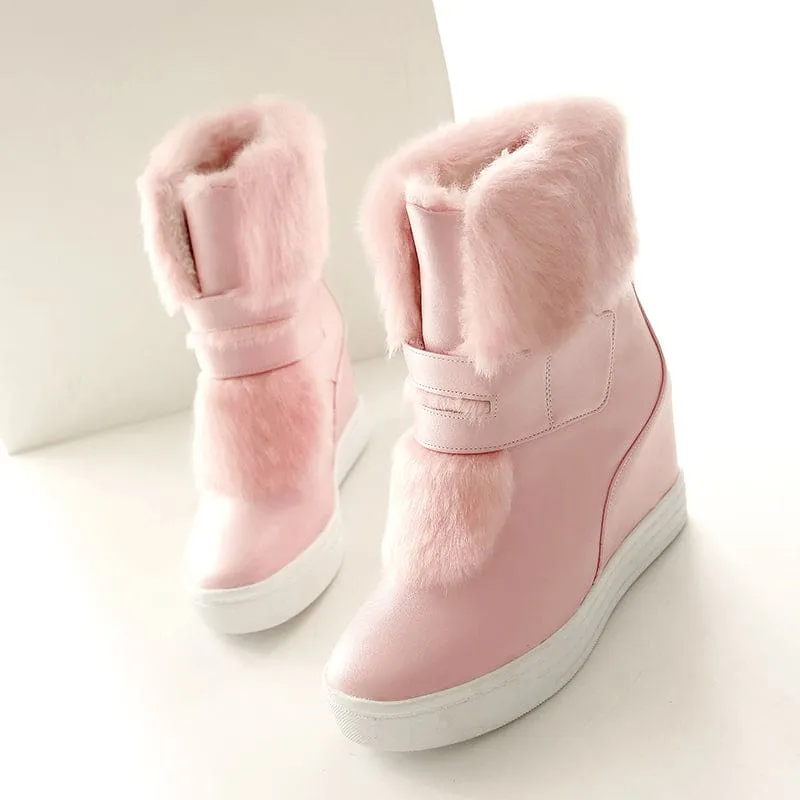 Thick Fur Warm Waterproof Winter Snow Boots