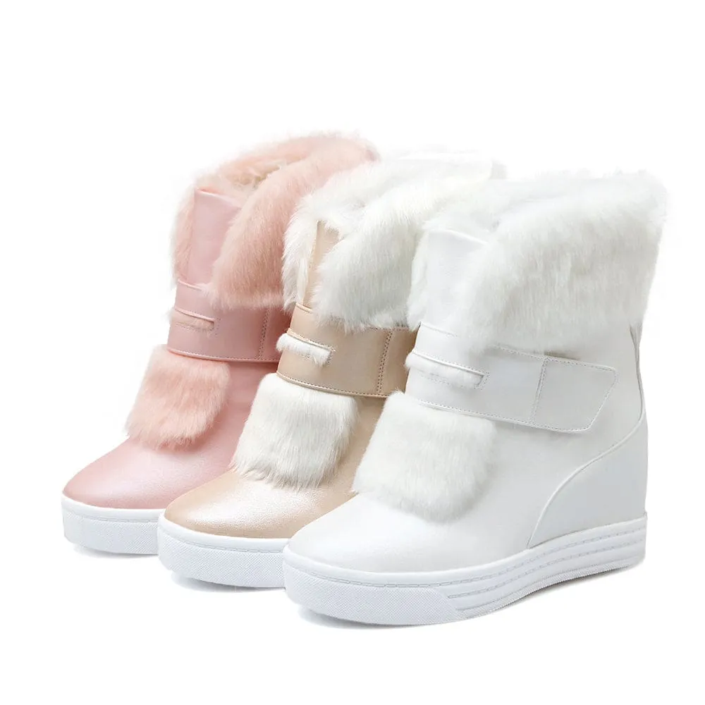 Thick Fur Warm Waterproof Winter Snow Boots