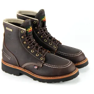 Thorogood Men's Flyway 6" USA Made WP Work Boot - Brown - 814-4140