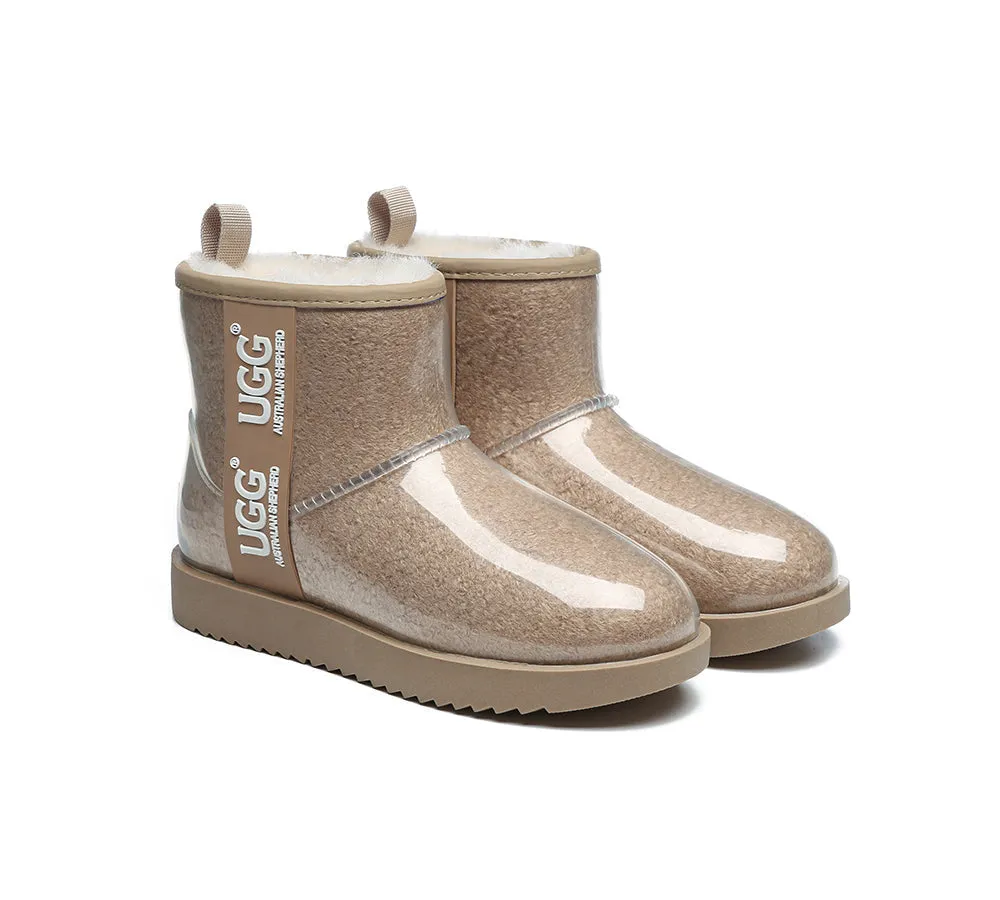 UGG Boots Women Clear Waterproof Shearling Coated Classic Ankle Boots